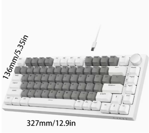 Ajazz AK820 75% Wired Keyboard - Image 3
