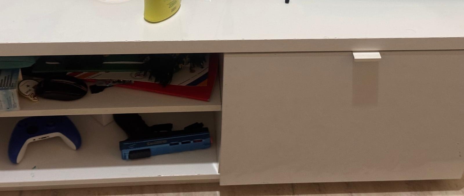 IKEA White TV Unit / Media Console – Storage Cabinet - Image 3