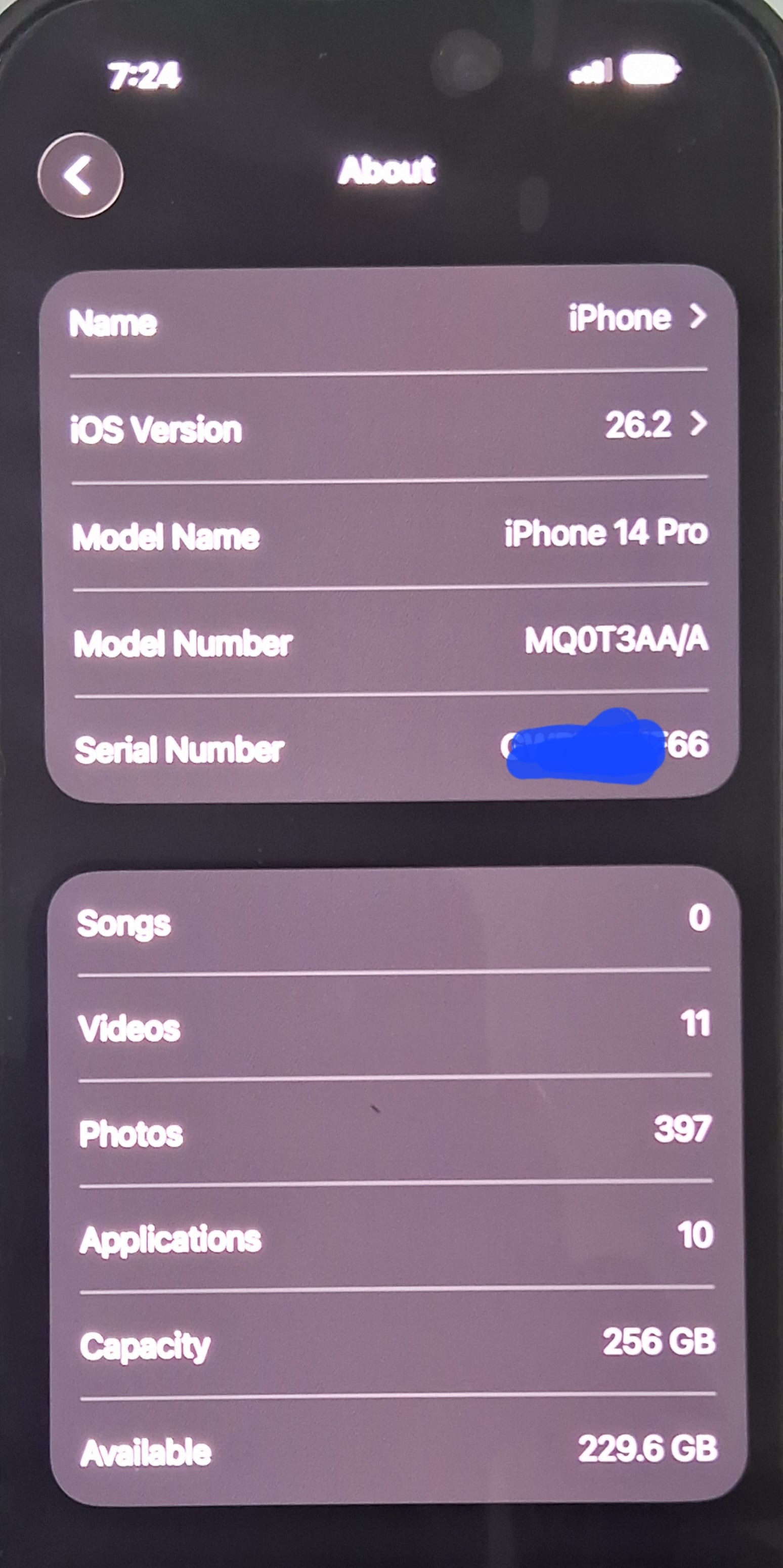 iphone 14 pro 256 GB, 86% of Battary and Box available  - Image 3