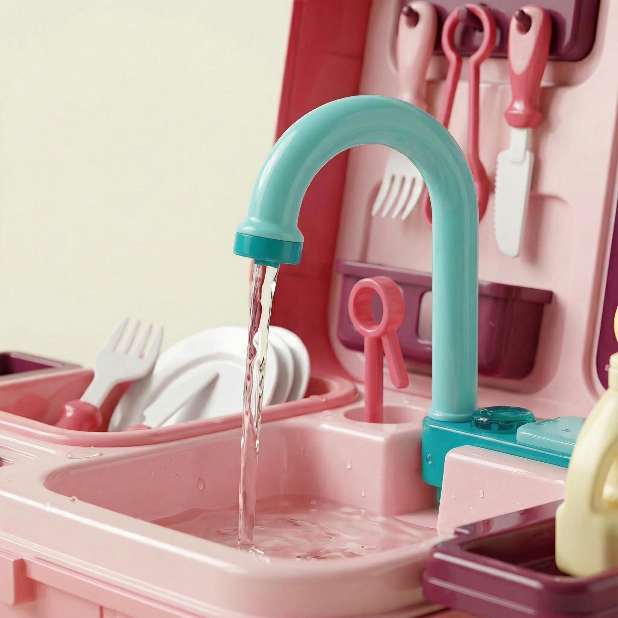 Wash Basin Luggage – Portable Kitchen Sink Play Set - Image 7