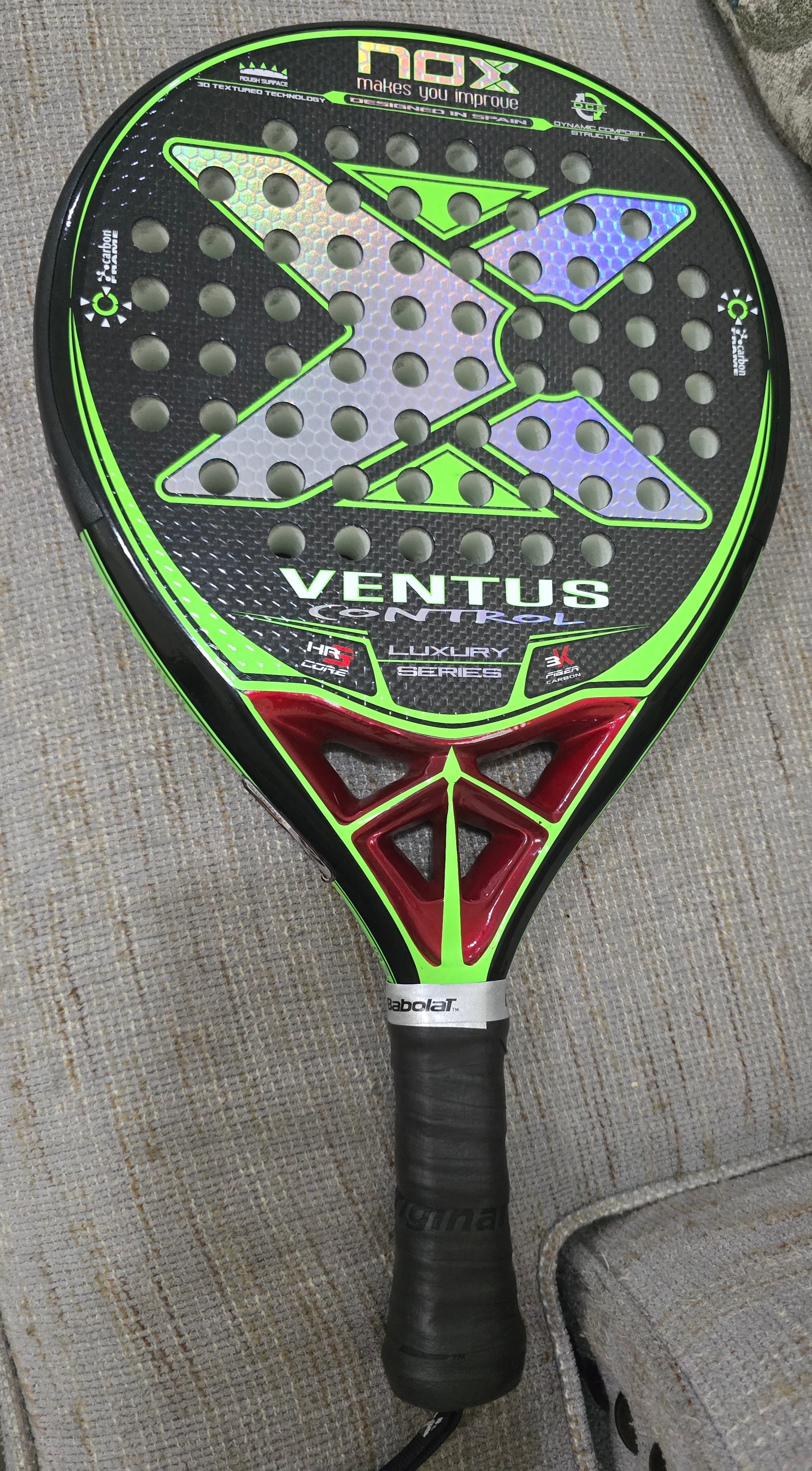 NOX Ventus Control Padel Racket (used once) (for beginner) - Image 2
