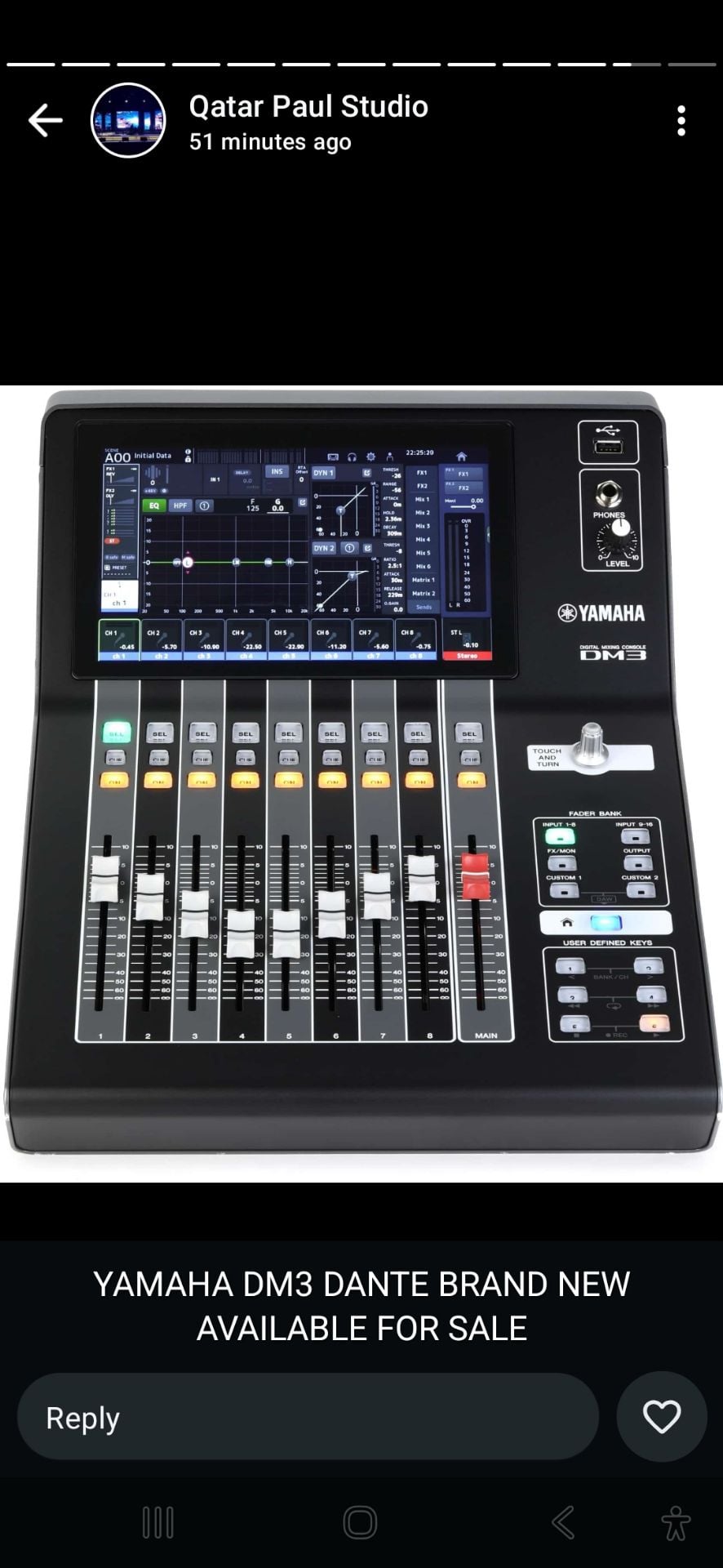 Yamaha DM3 Audio Digital mixer FORSALE⛔️ - Image 1