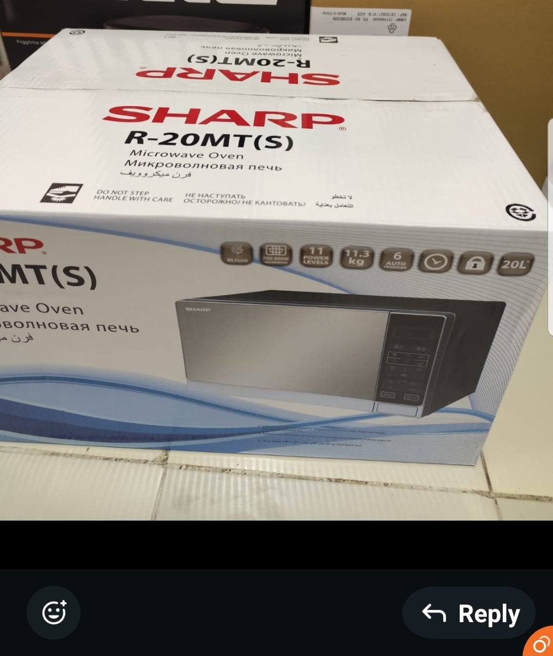 Brnd New Sharp Microwave Oven R-20MT(S) - Sealed Box (Never opened) - Image 1