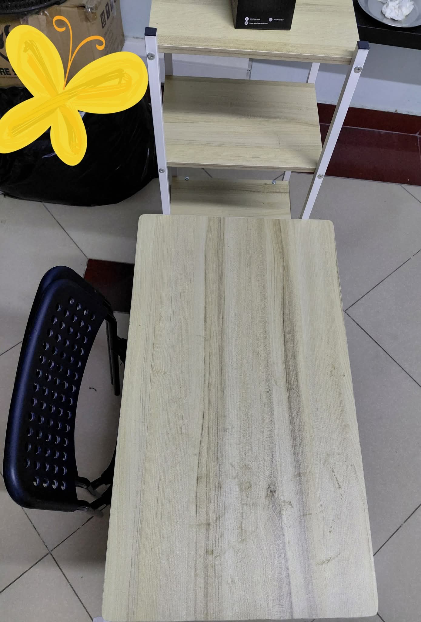 TABLES WITH DRAWER & CHAIRS FROM IKEA - Image 1
