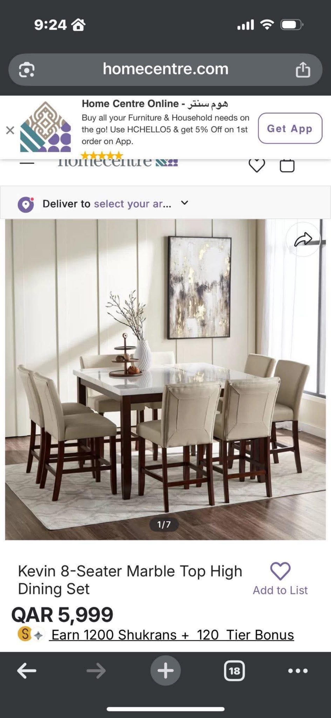 HOME CENTER DINNER TABLE - Image 2