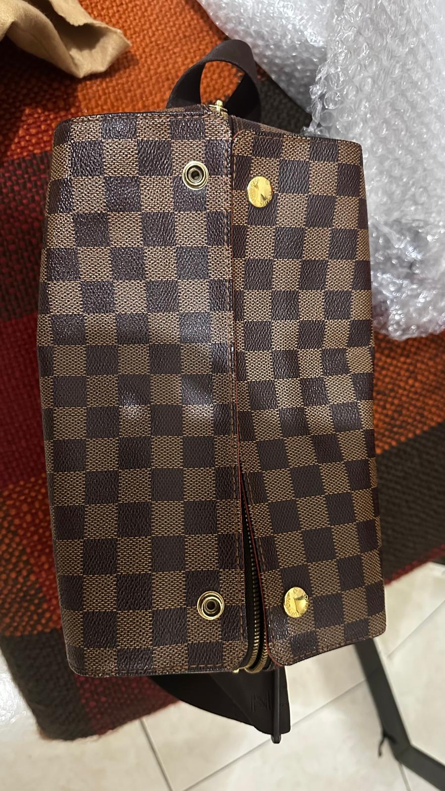 UNISEX Louis Vuitton Damier Ebene Canvas Naviglio Messenger Bag - Image 7