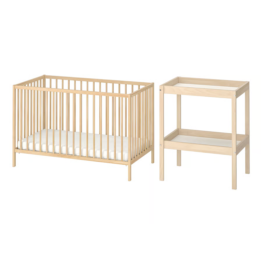 Ikea Baby Crib and Changing Table - Image 2