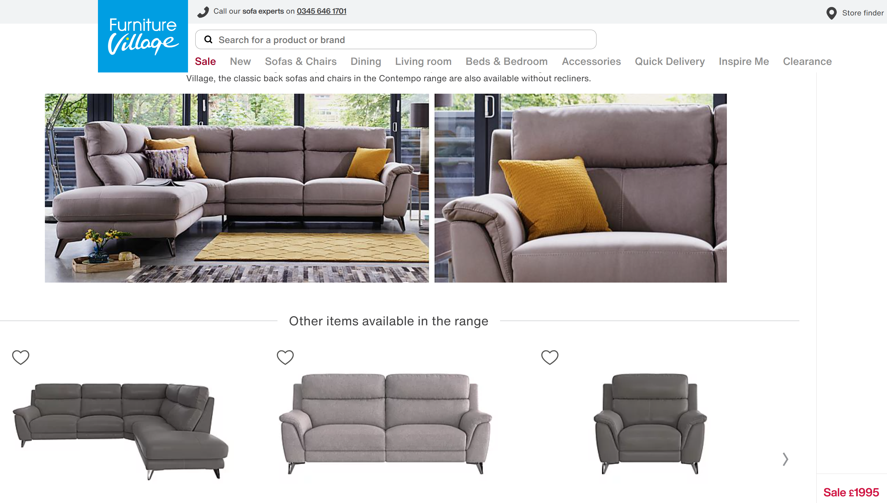 British Designer Corner Sofa - Image 6