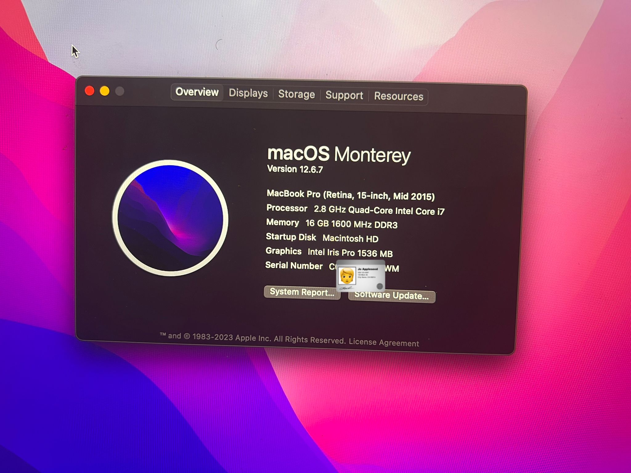 MacBook Pro Retina15inch mid 2015 - Image 1