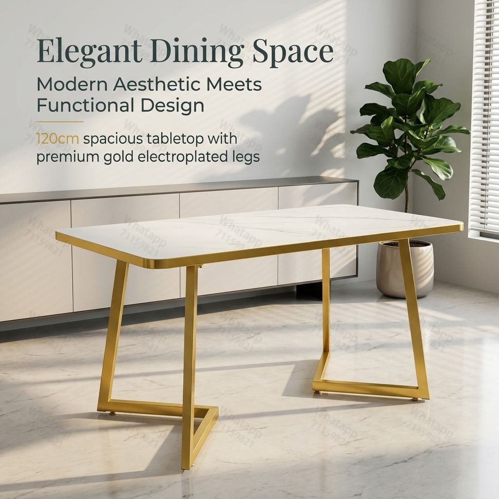 Dining table, restaurant table, office table, 4-seater table, living room desk - Image 1