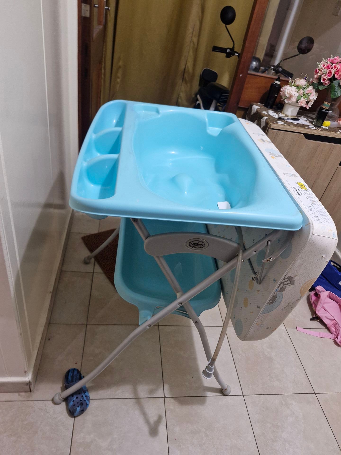​2-in-1 Baby Bath Tub & Changing Table Station (Space-Saving & Ergonomic)​ - Image 2