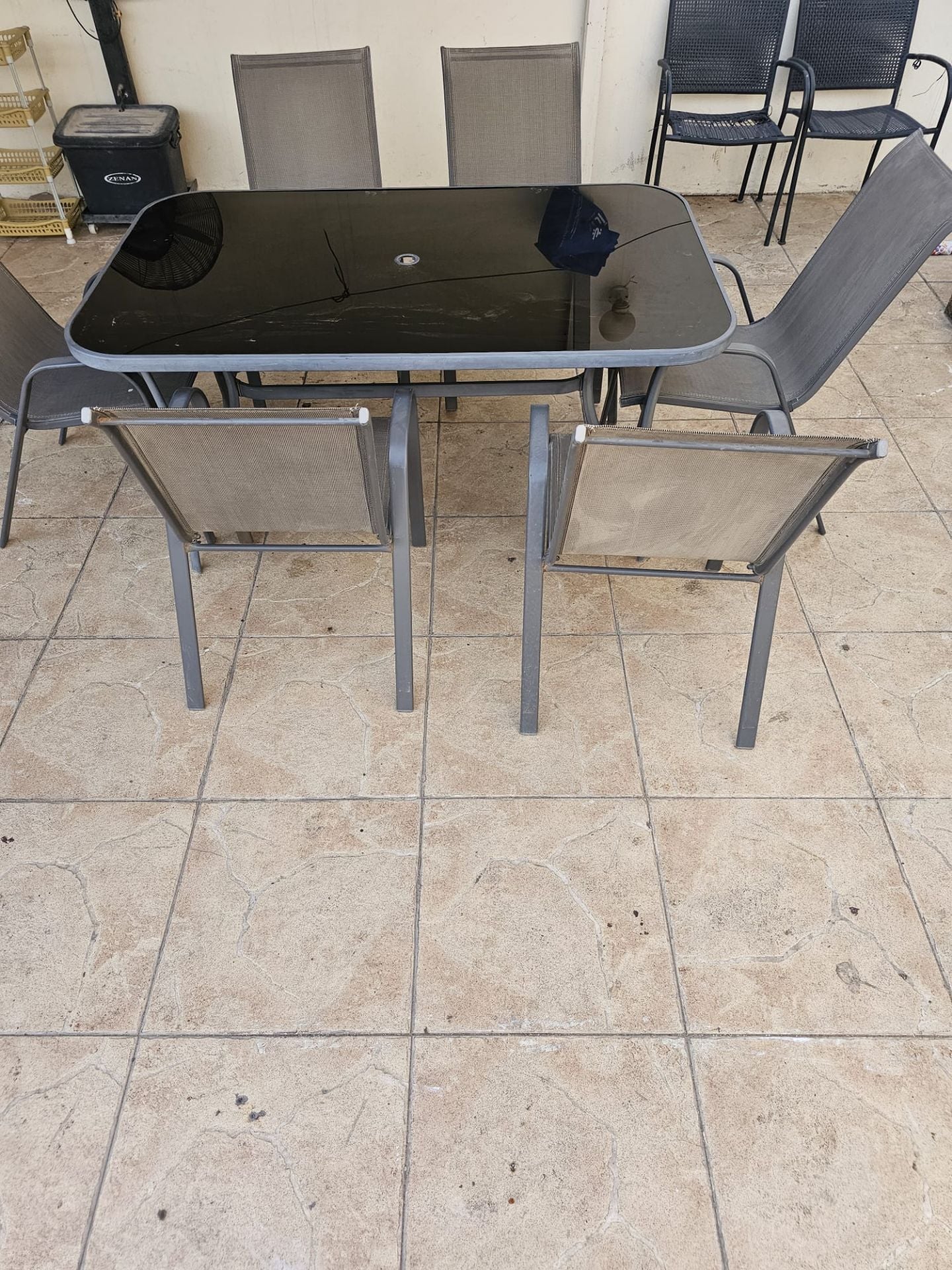 Outdoor set +delivery table +6 chairs - Image 1