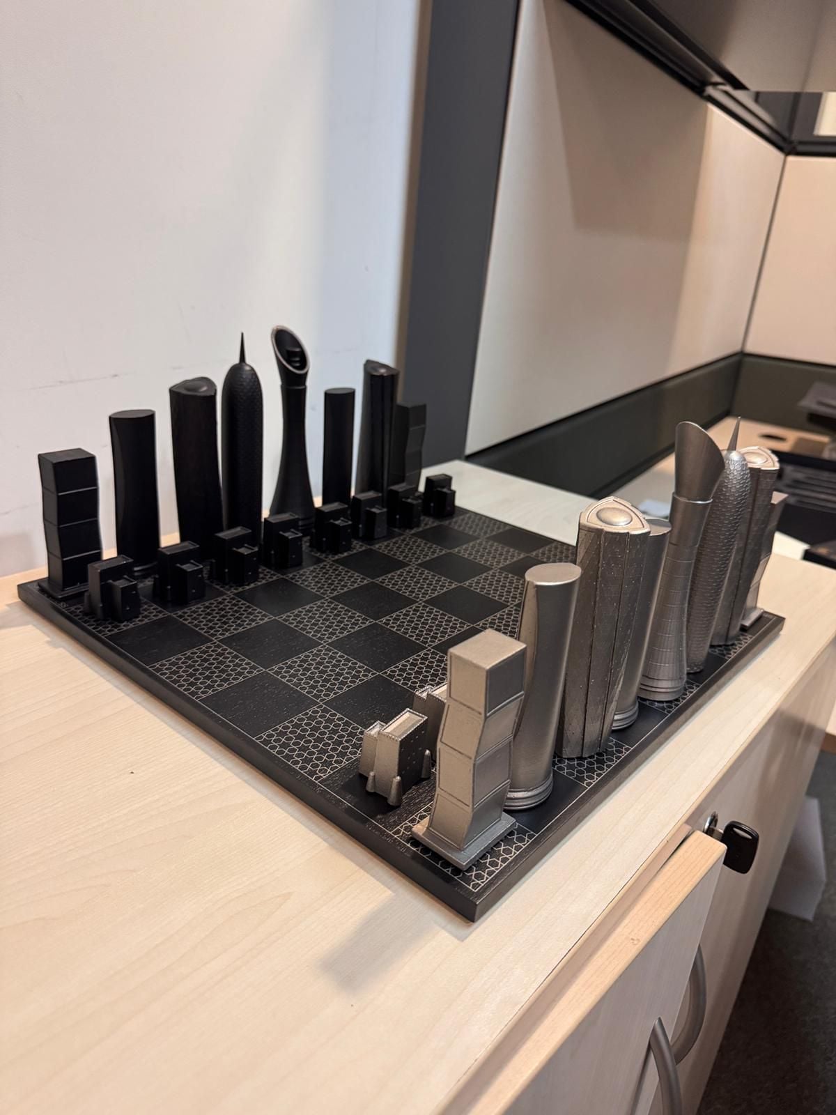 Stainless steel Chess board  - Image 3