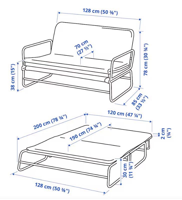 ✨ IKEA Sofa Cum Bed for Sale – Excellent Condition ✨ - Image 3