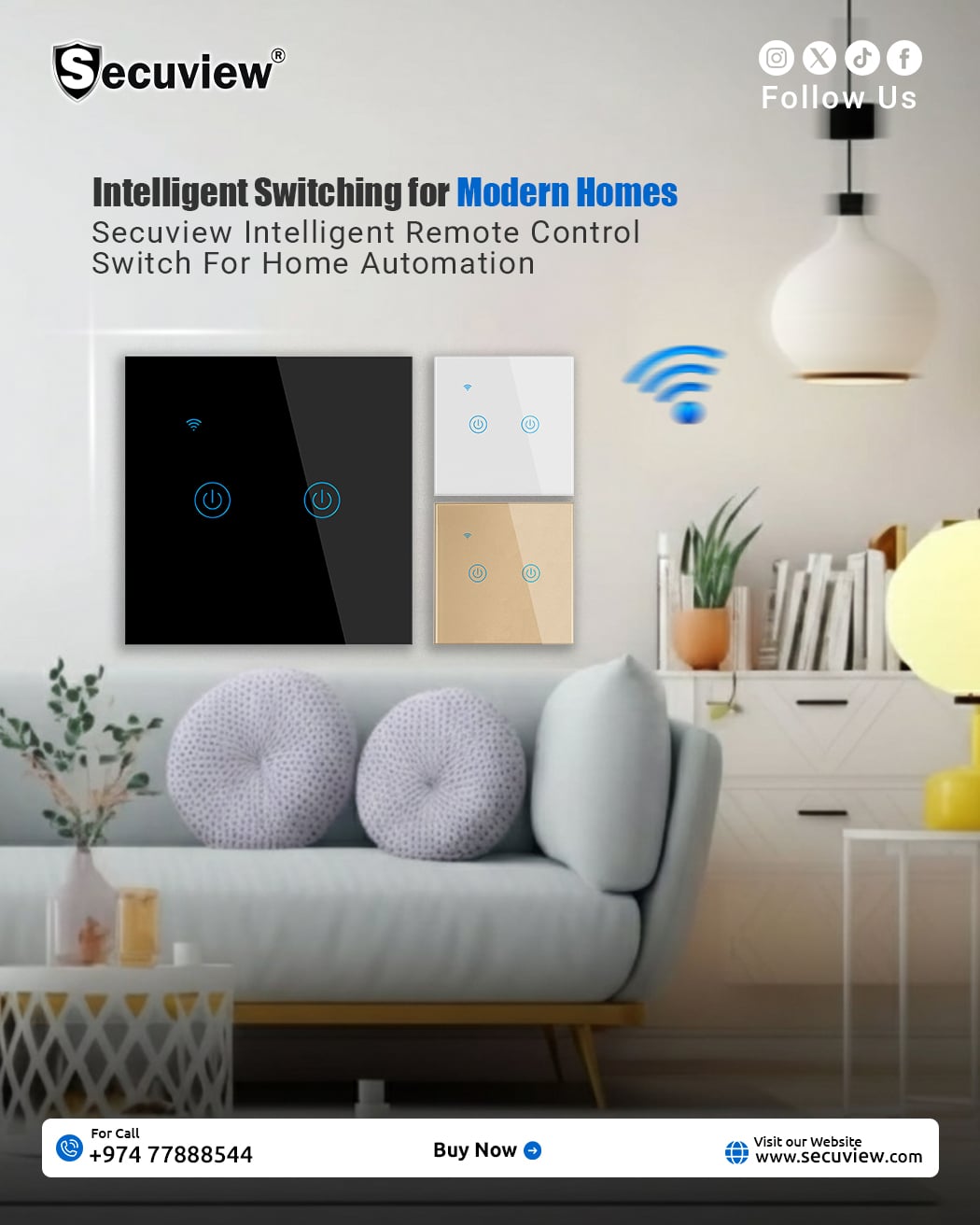 Secuview Intelligent Remote Control Switch For Home Automation - Image 1