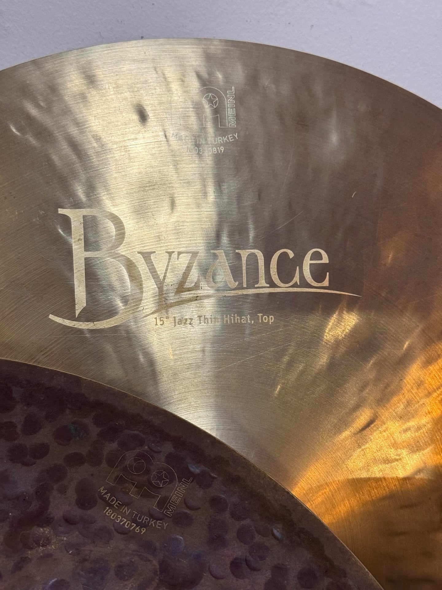 15” Meinl Byzance Jazz Thin Hihats - Image 4