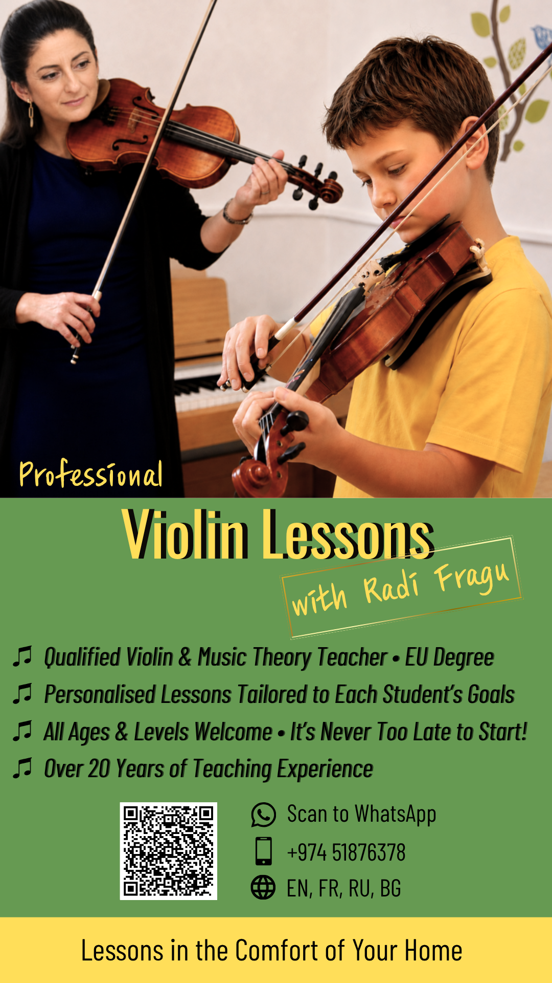 Violin Lessons in Doha 🎻 - Education & Coaching