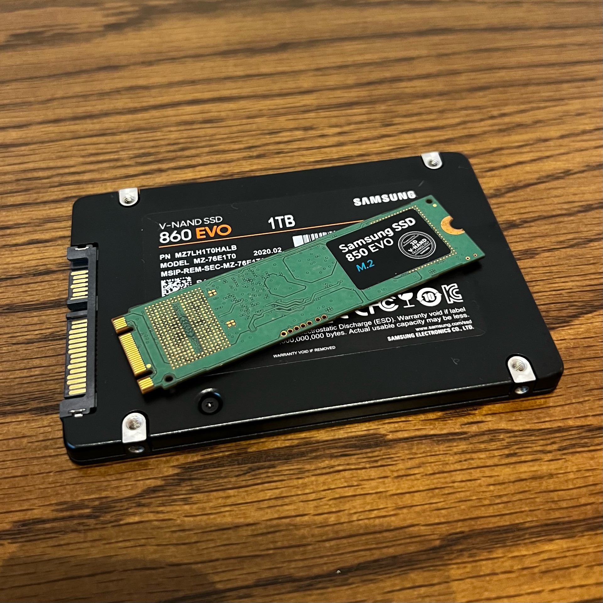 1TB 860 EVO + 250GB 850 EVO M.2 - Image 1