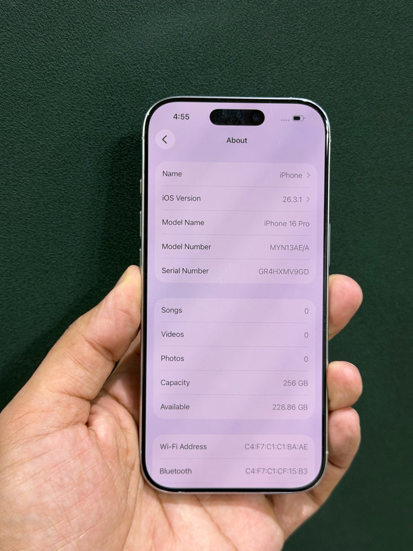 iPhone 16 Pro 256 GB 92% Silver - Image 2