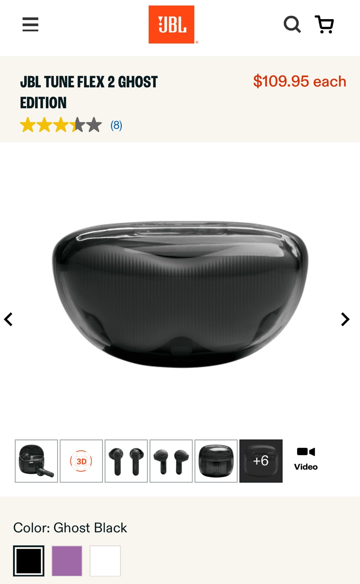 JBL Tune Flex 2 – Ghost Edition - Image 2