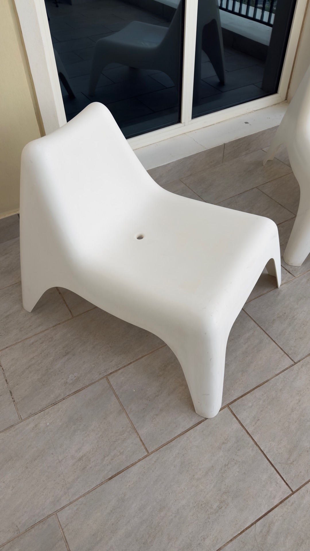 IKEA Casual Outdoor White Seating - Image 4