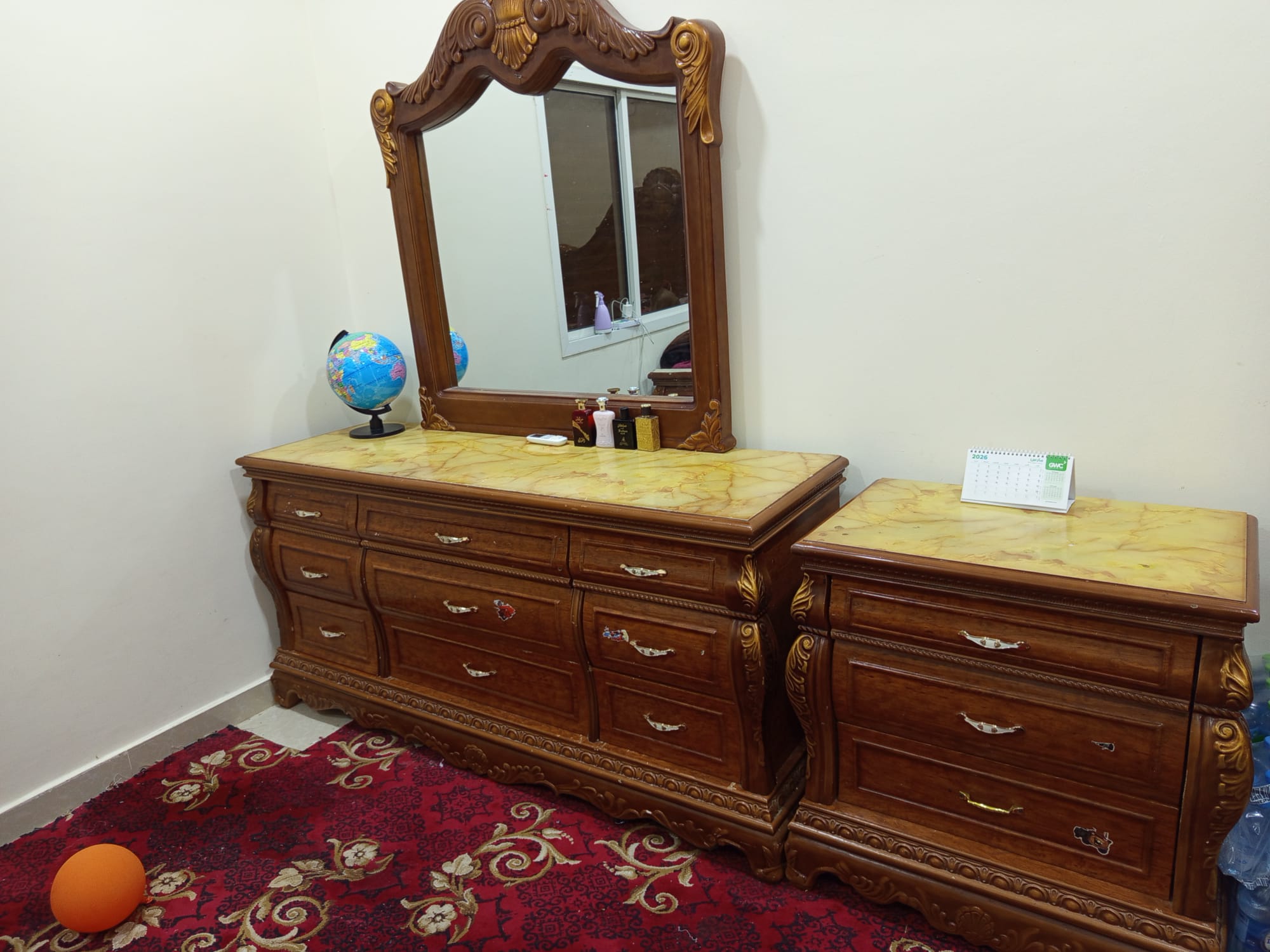 Urgent Sale: King Bedroom Set + Wardrobe + Storage + Extras - Image 4