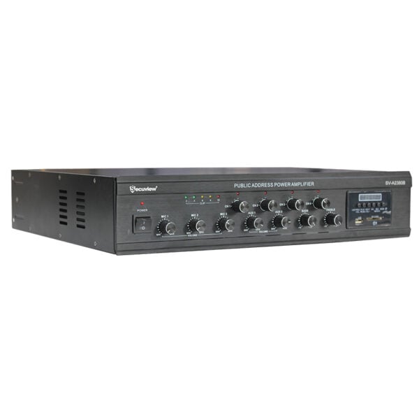 Secuview 380W Public Address Power Amplifier With 3 Mics - Image 3