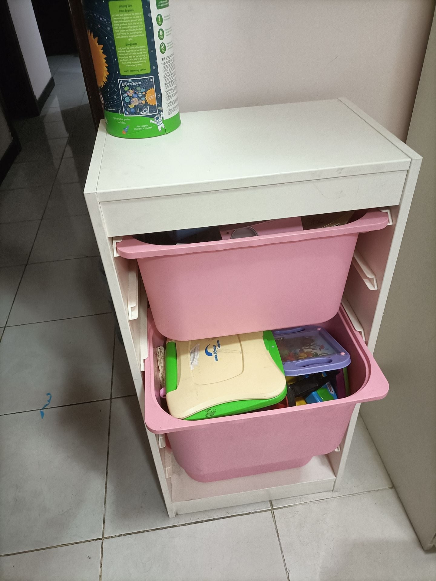IKEA kids toys organiser with 3 boxes  - Image 2