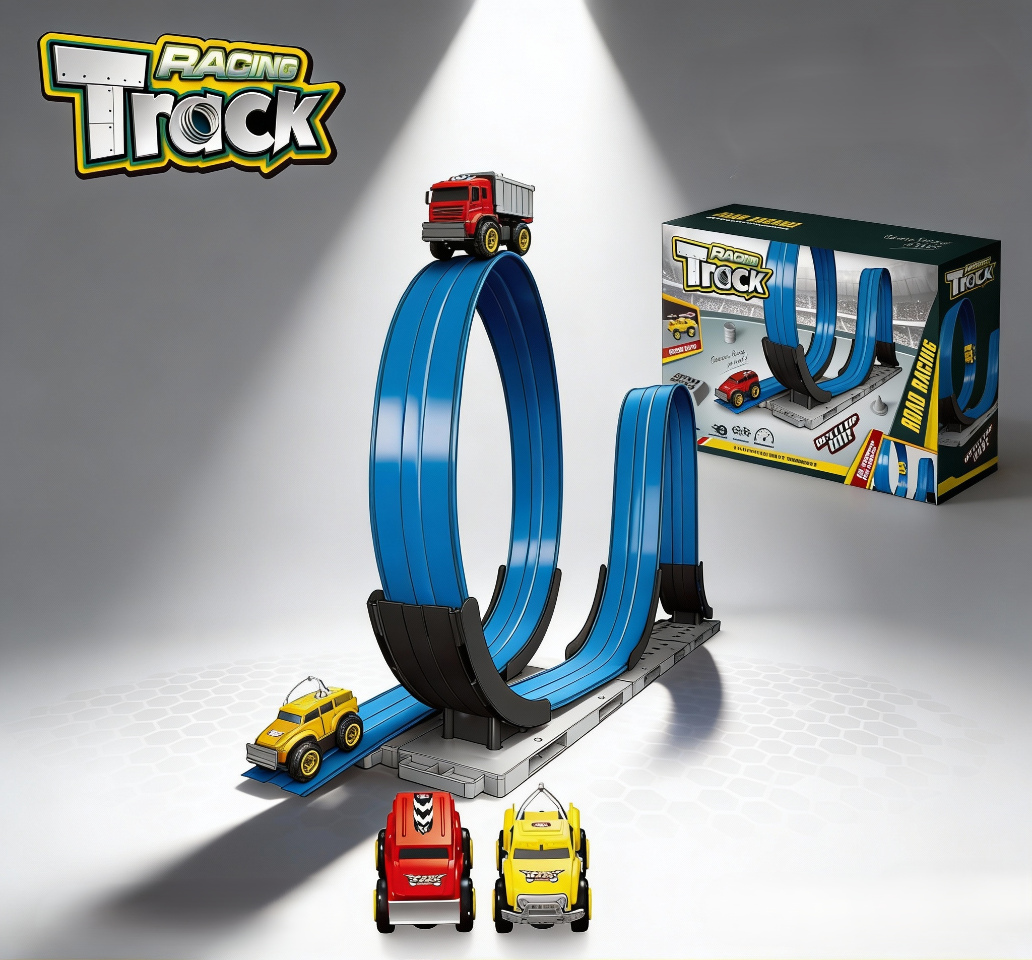 Double Loop Racing Track Set - Image 2