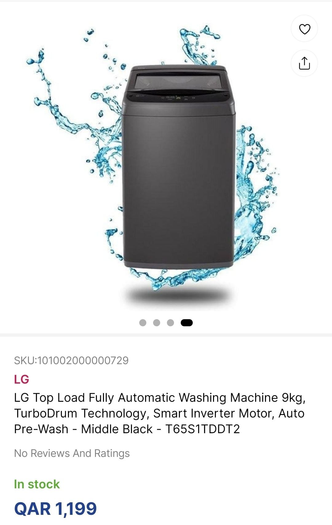 Brand New LG 9kg topload washing machine. - Image 2