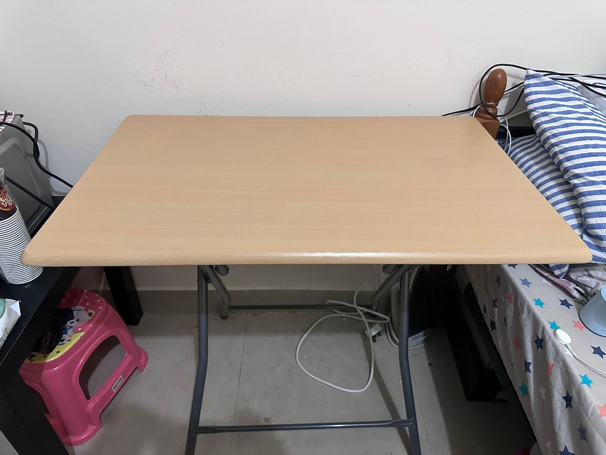 Computer Table with Chairs & IKEA Side Table - Image 2