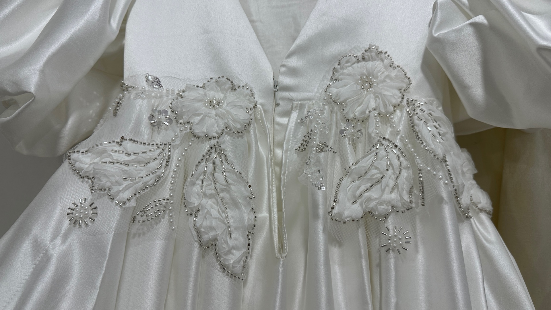 Pearl White Embroidered Ramadan Dress Size 14, Brand New ✨ - Image 3