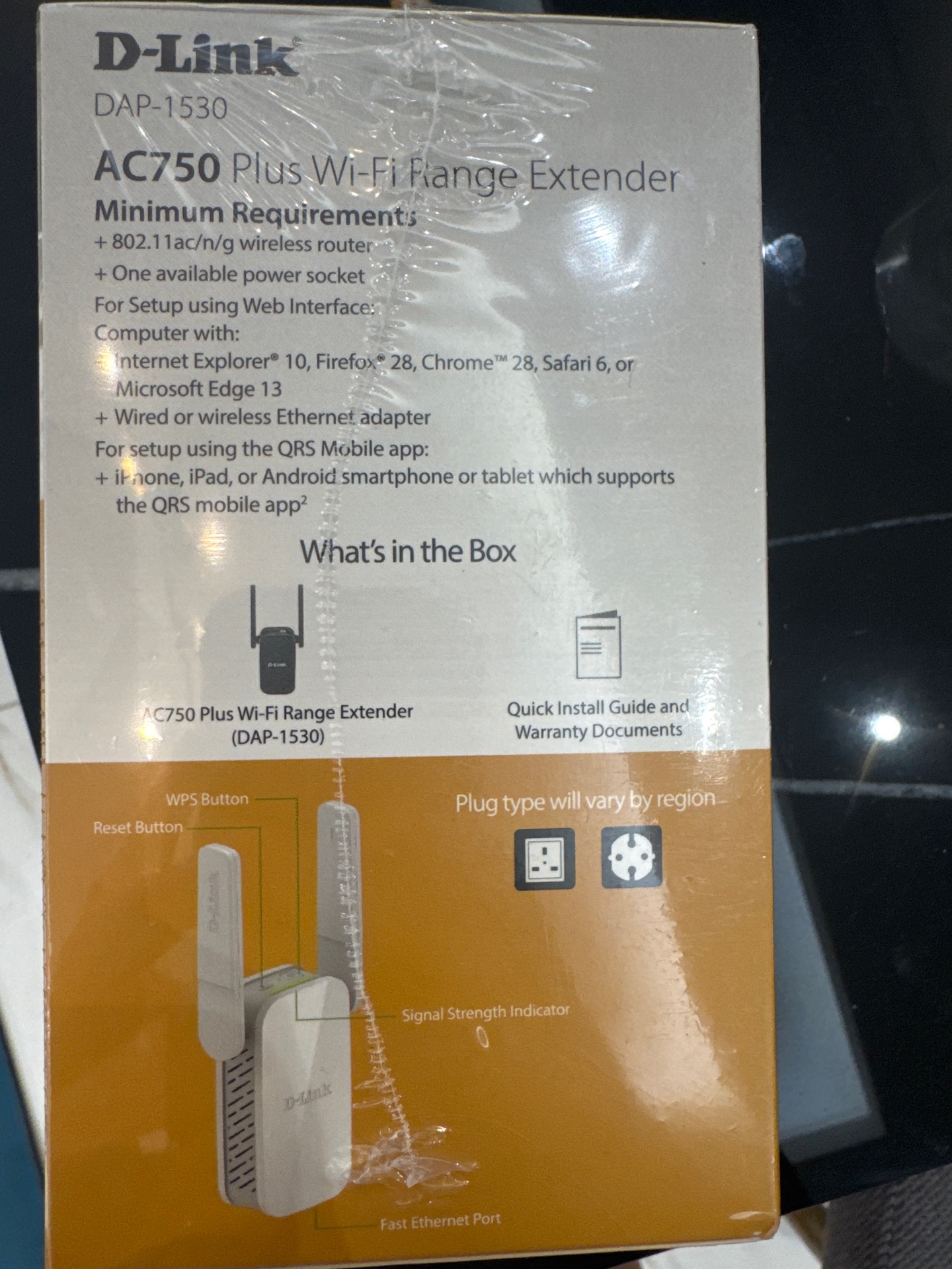 D-Link AC750 Plus Wi-Fi Range Extender (DAP-1530) - Image 2