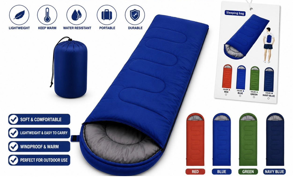 Portable outdoor camping sleeping bag  - Image 2