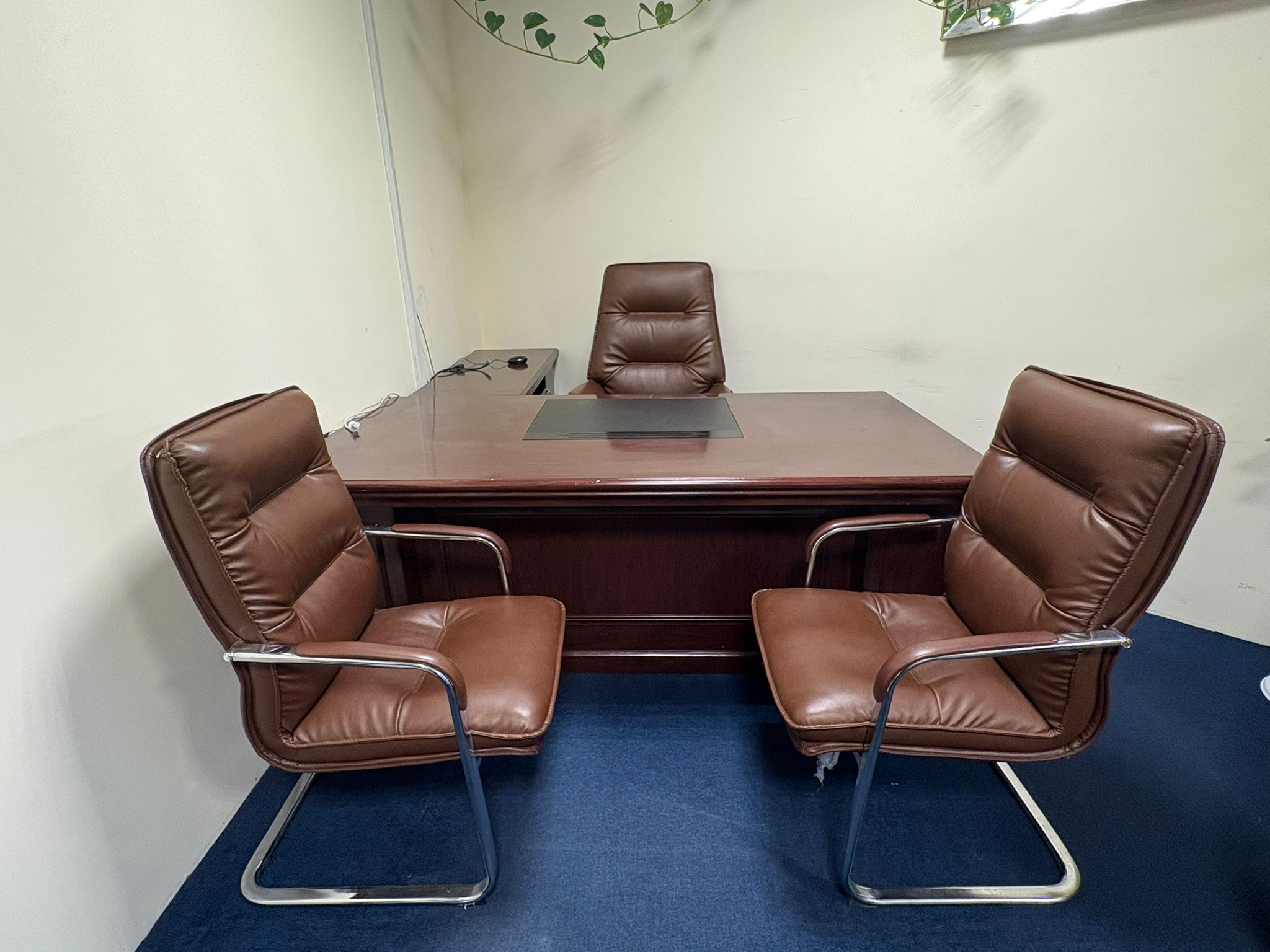 Office Furniture ( Manager's table and chairs) - Image 1