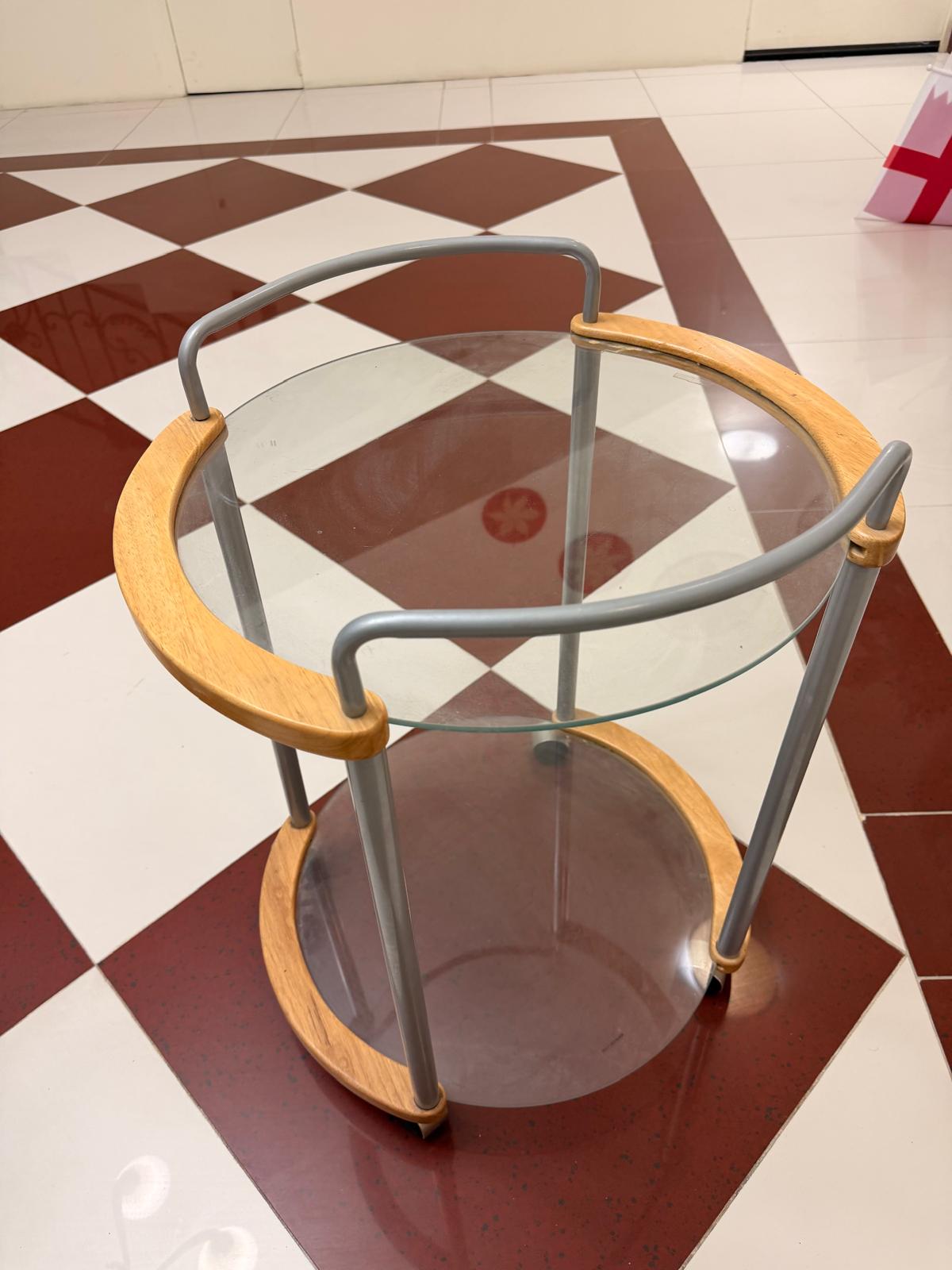 Stood - Glass with wooden  - Image 3