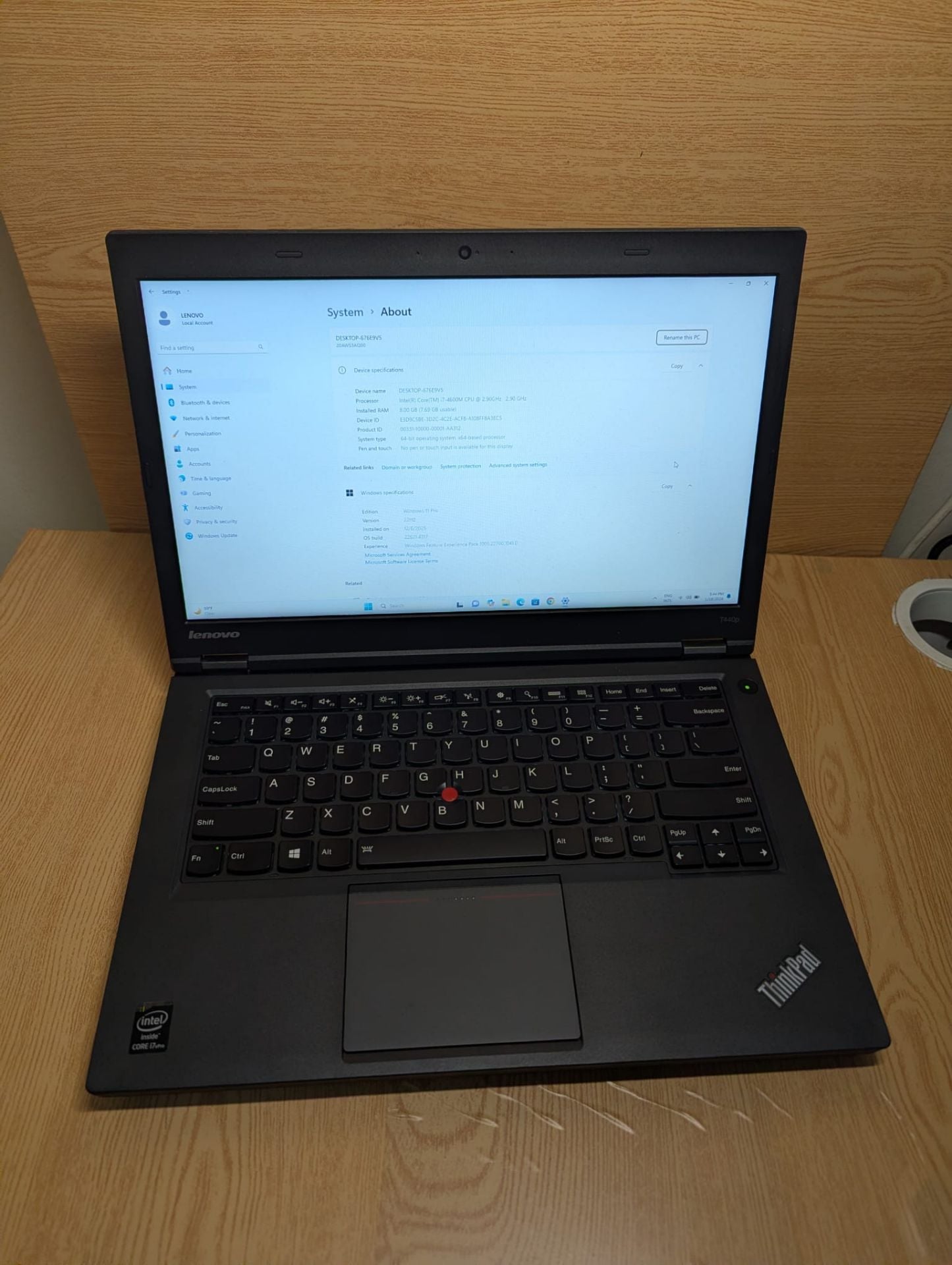 Lenovo Thik pad T440p i7- Ram8 SSD 256 - Image 1