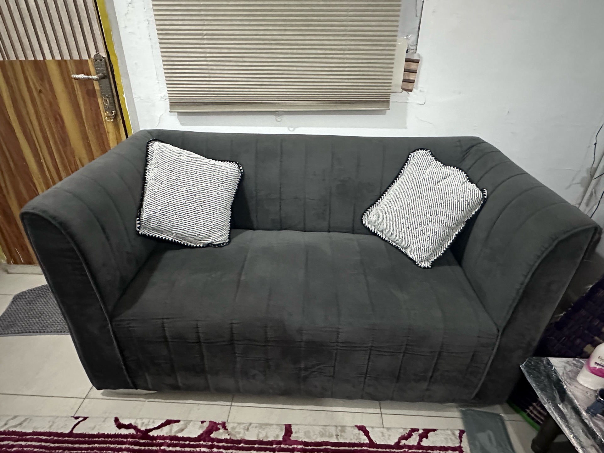 Affordable Used Sofa for Sale (Good Condition) with 2 pillow - Image 1