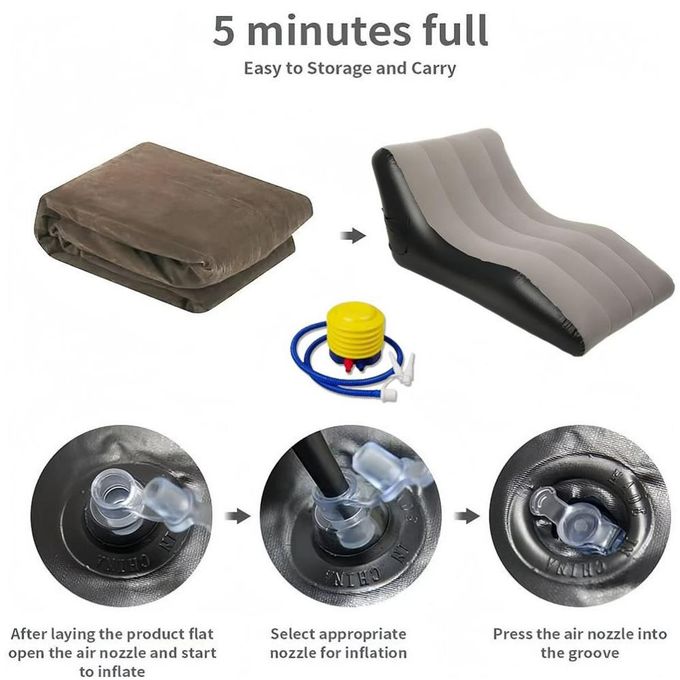Inflatable Sofa with Footrest, Inflatable Chair, Waterproof - Image 6