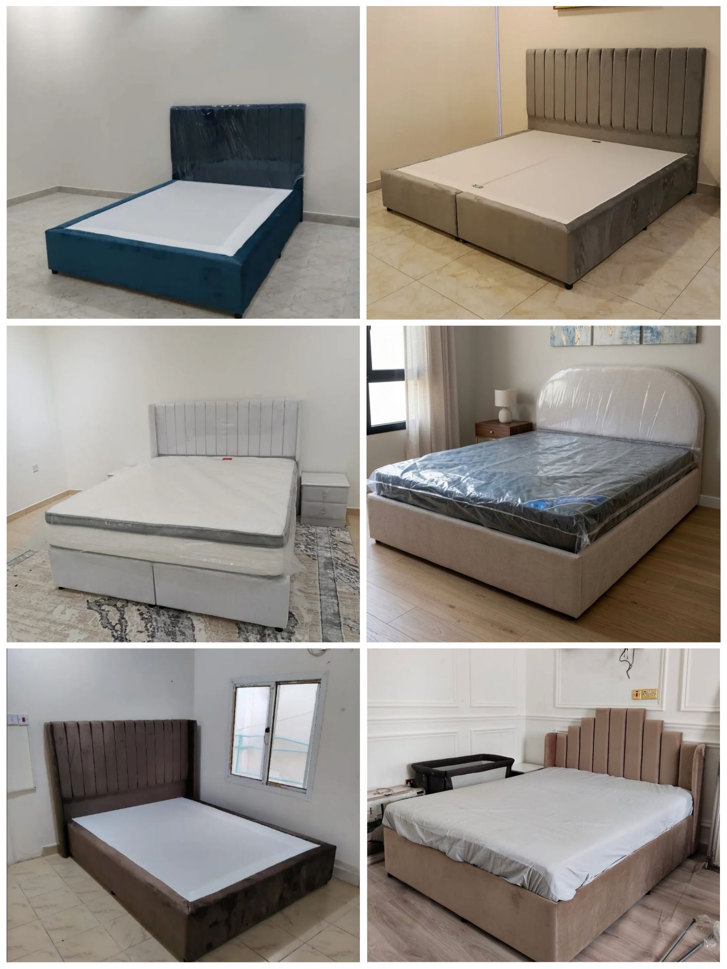New bed frame, mattress, wardrobe, iron shelves and full bedroom set available.  - Image 7