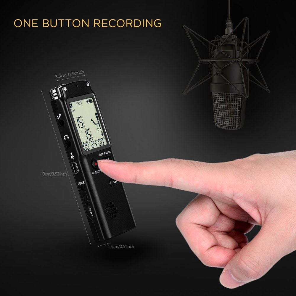 High quality sound recorder. Voice activated. Noise reduction. 16 GB built-in st - Image 7