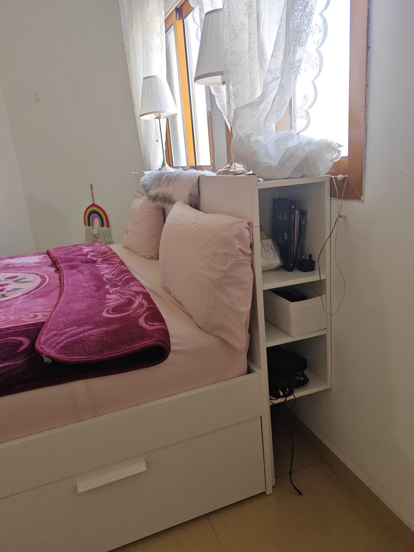 IKEA BRIMNES King Bed with 4 Drawers & Foam Mattress (Full Set) - Image 2