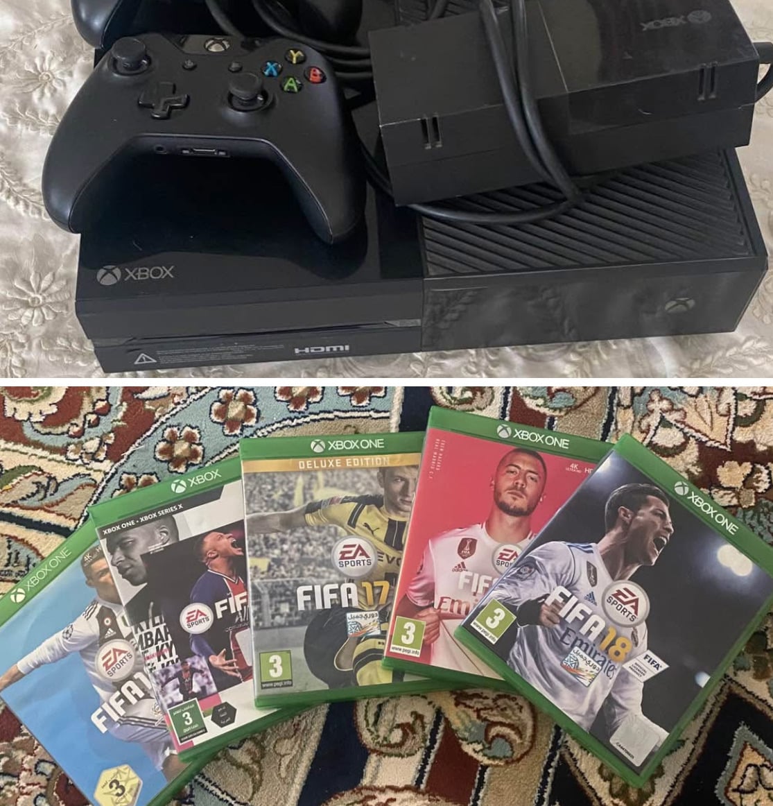 Xboxone with controller and 4 games - Image 3