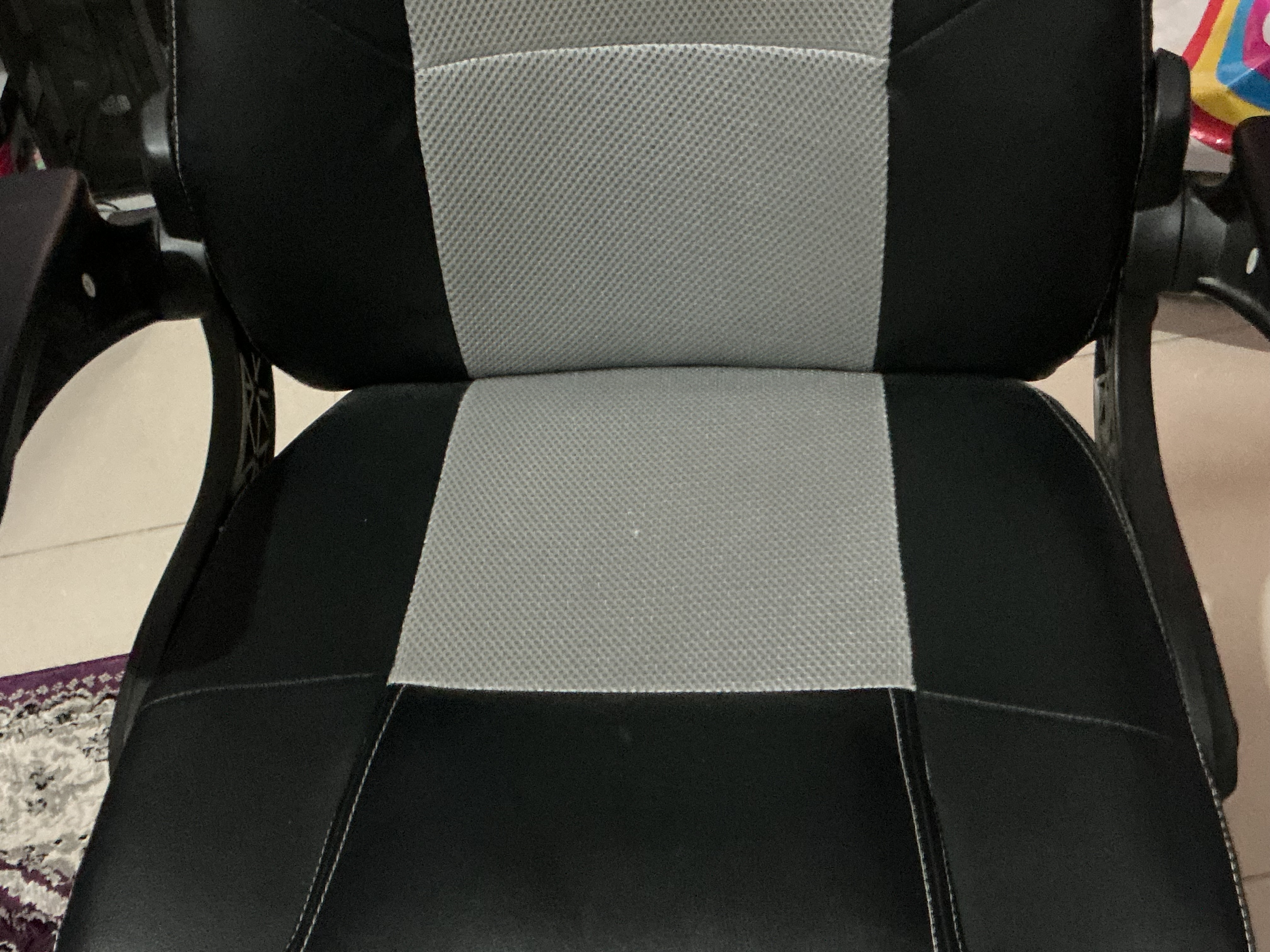 Brand New Leather Jet Black Office Chair - Image 4