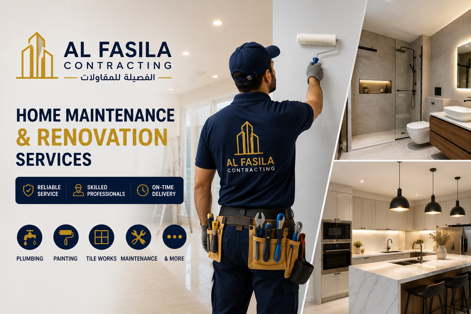 Plumbing, Painting & Tile Works Experts in Qatar