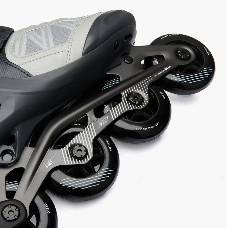 OXELO | Adult Inline Fitness Skates FIT500 - Ice Grey | Size- 39 - Image 1
