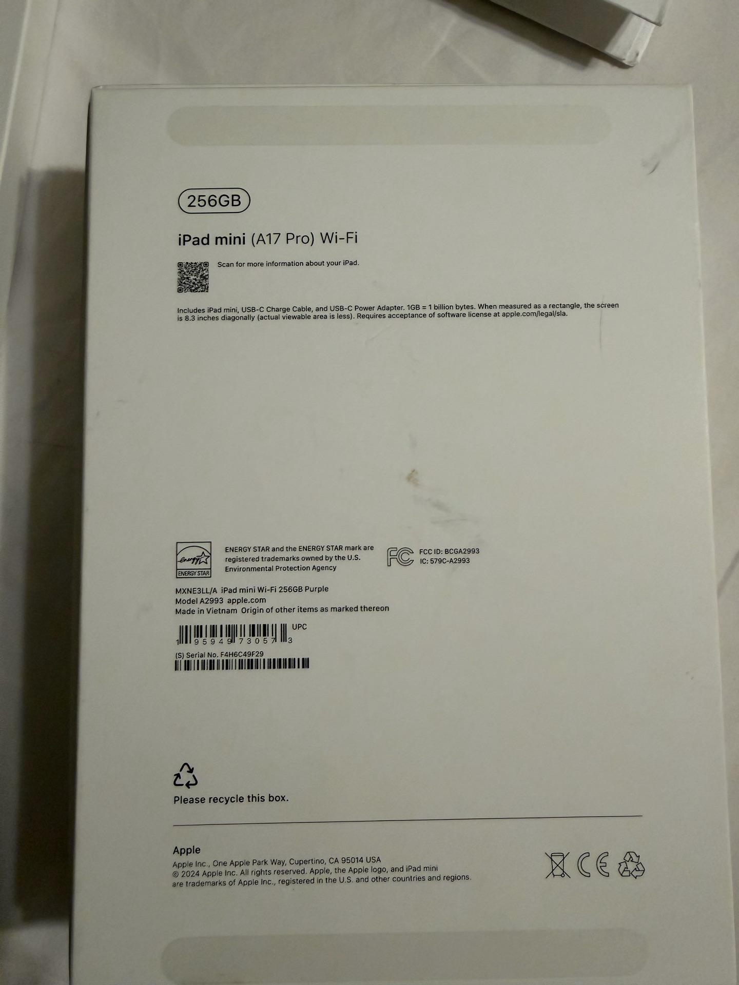 Apple iPad mini 7 (A17 Pro) – 256GB Wi-Fi – Purple | Like New - Image 8