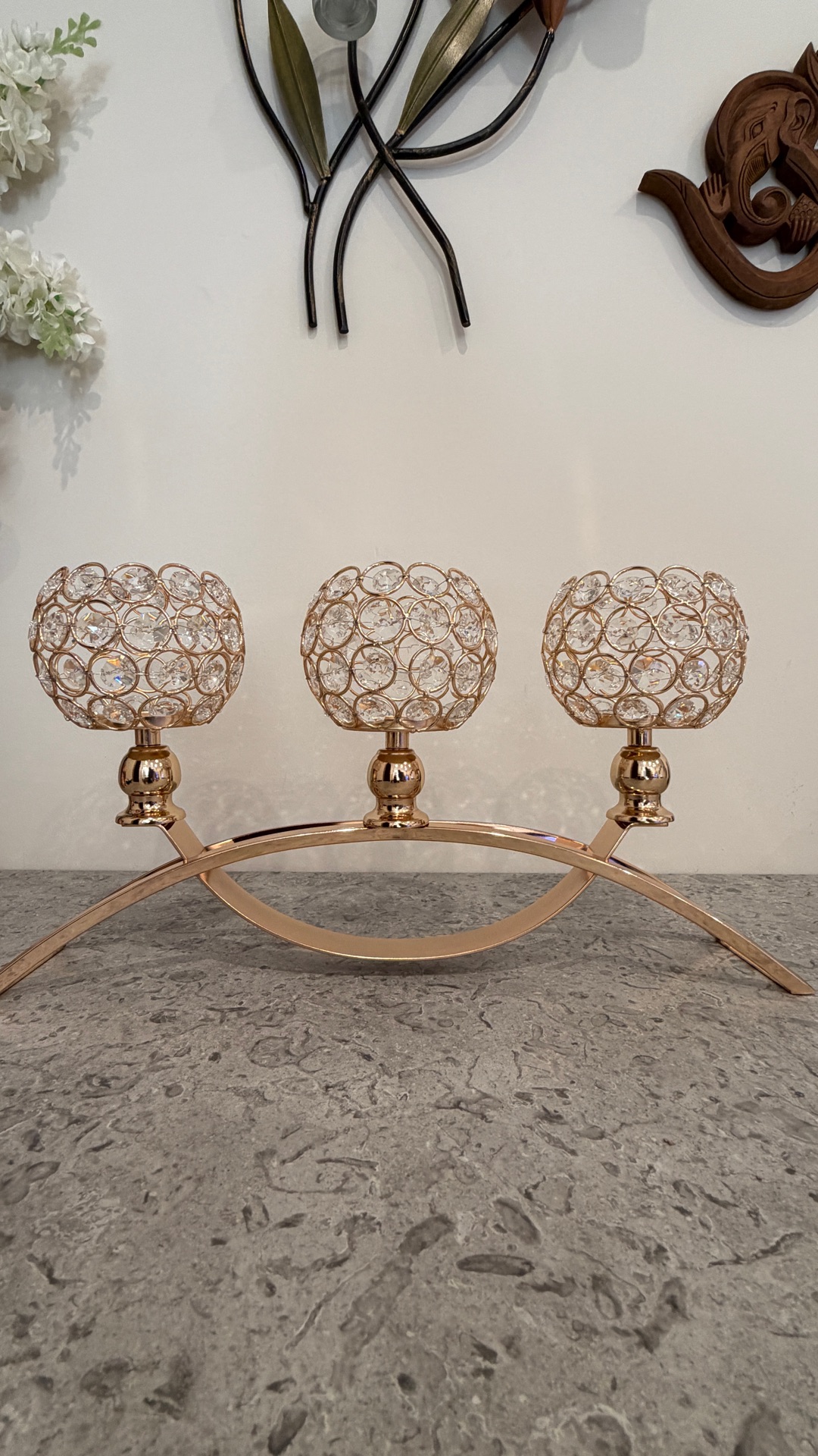 Stunning Crystal Candle Holder, Decor piece for Center table - Image 6