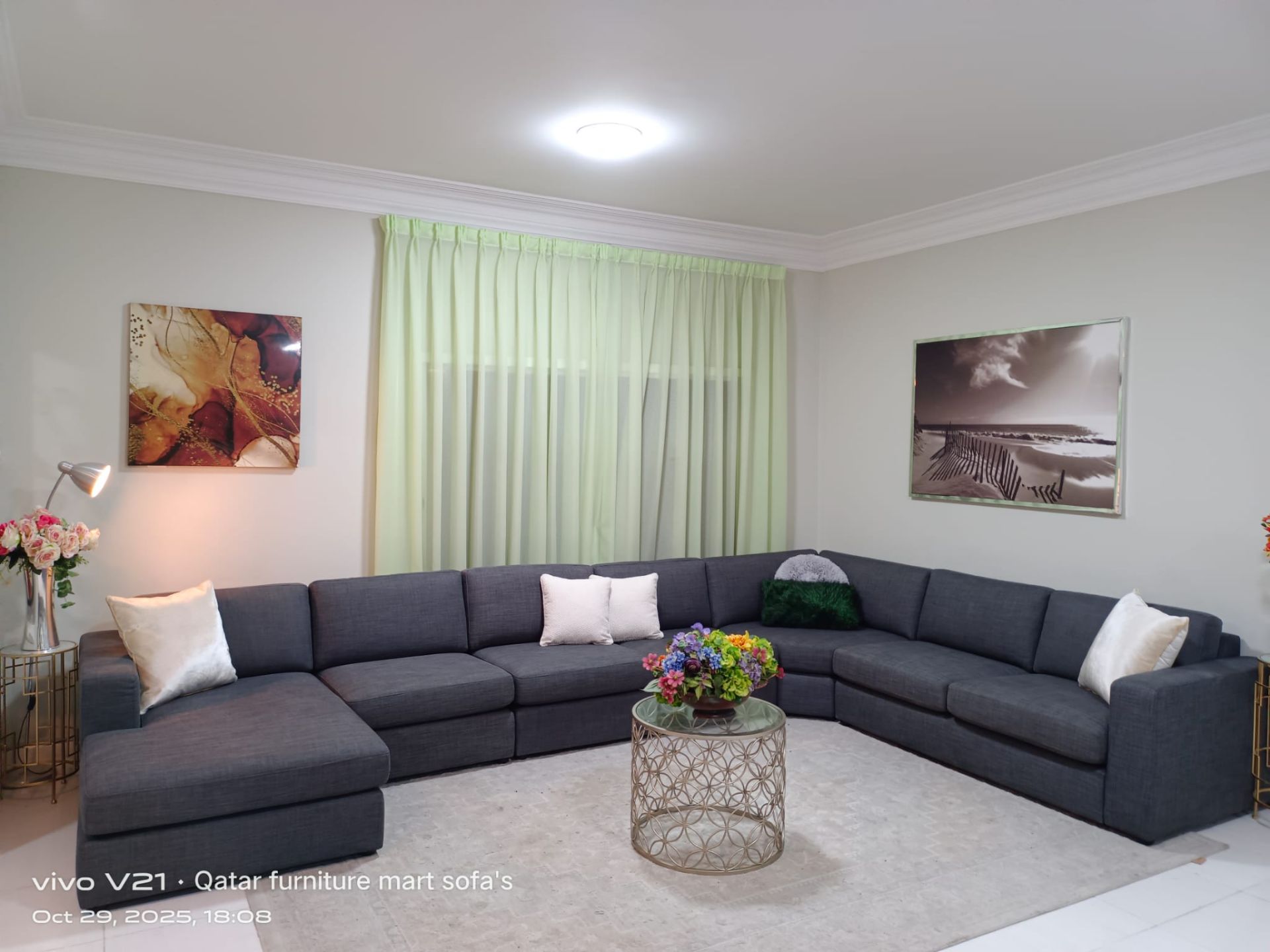 Home centre   L,Ship, corner sofa , lik new  very, comfortable sofa, - Image 6