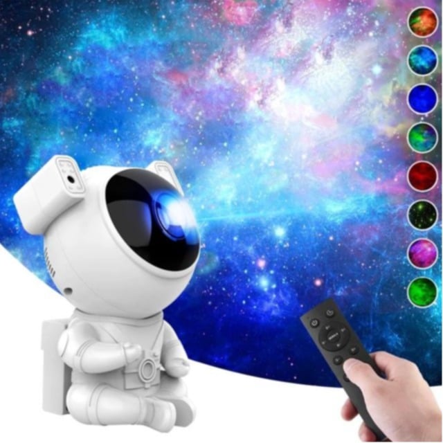 Galaxy star projector sitting astronaut - Image 1